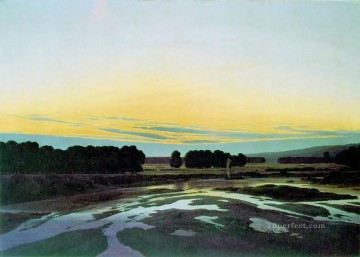 Grandeza TGT Paisaje romántico Caspar David Friedrich río Pinturas al óleo